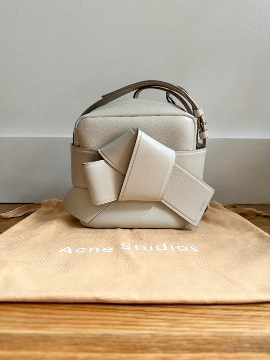 Acne Studios Handbags - ACNE Musubi Camera Bag / White Cream (Sand Beige)